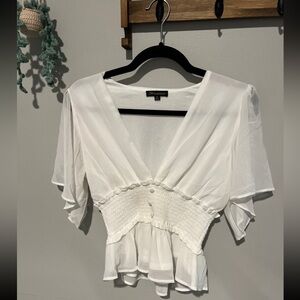 Women’s shirt, white, medium. Brand: Shinestar